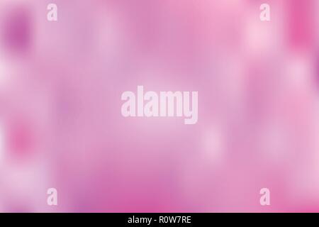 Abstract blurred gradient mesh background in bright and pastel pink colors. Colorful smooth banner template. Easy editable soft colored vector illustr Stock Vector