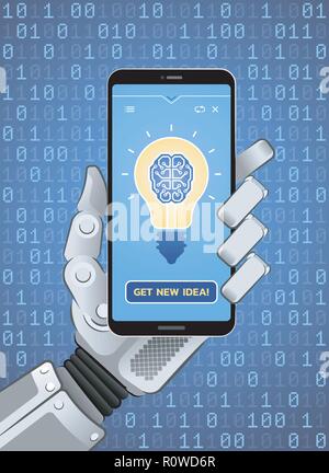 Get New Idea by Artificial Intelligence Stock Vector