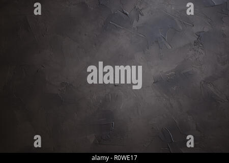 dark plastered background, hand made textured background Stock Photo