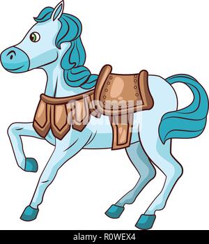 blue saddle clipart