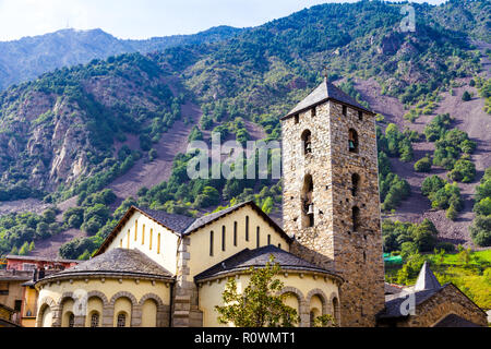 Sant Esteve church located in Andorra la Vella, Andorra Stock Photo