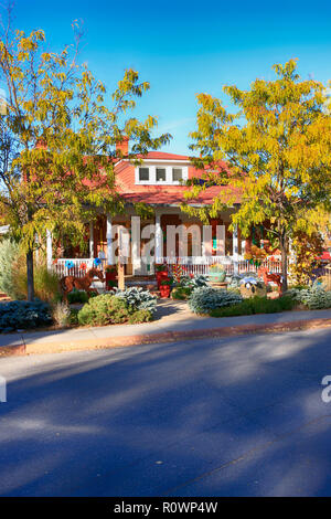 Contemporary Arts Gallery on Canyon Road, the arts district of Santa Fe in New Mexico USA Stock Photo