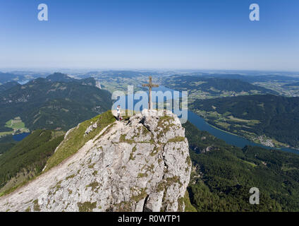 Schafberggipfel, Mondsee, Oesterreich Stock Photo