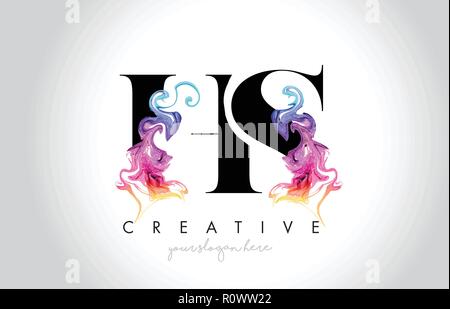 B Vibrant Creative Leter Logo Design with Colorful Smoke Ink Flowing ...