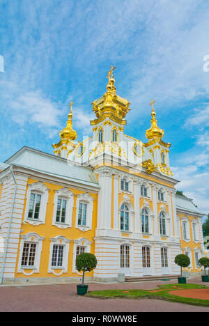 Palace Cathedral of Saints Peter and Paul, Peterhof, near Saint Petersburg, Russia Stock Photo