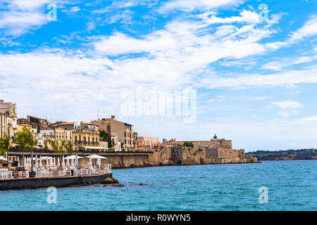 Ortigia. Small island which is the historical centre of the city of Syracuse, Sicily. Italy.