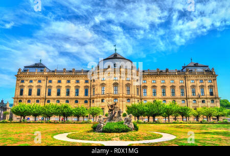 The Wurzburg Residence, a palace in Bavaria, Germany Stock Photo