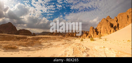 Panorama Sand desert Sinai, Egypt, Africa Stock Photo