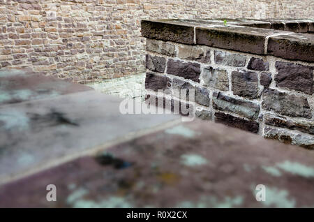 Brick walls, Bad Karlshafen, Upper Weser Valley,  Weser Uplands, Weserbergland, Hesse, Germany, Europe Stock Photo