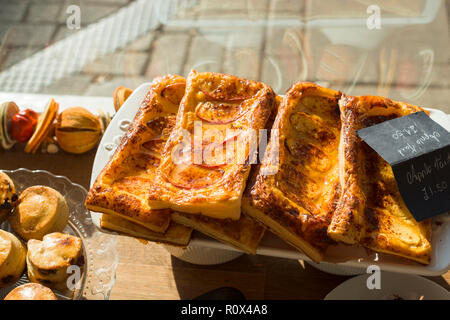Cinnamon Sugar Apple Puff Pastry Stock Photo