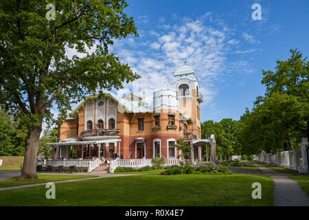 PARNU, ESTONIA - AUGUST 15, 2016: Luxury villa (manor house) and resort, modern style. Stock Photo