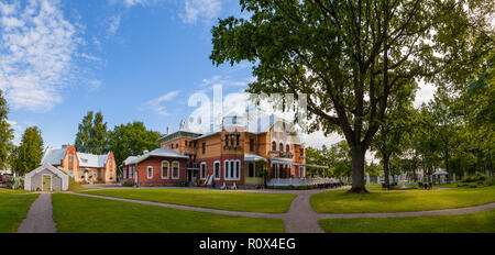 PARNU, ESTONIA - AUGUST 15, 2016: Luxury villa (manor house) and resort, modern style. Stock Photo