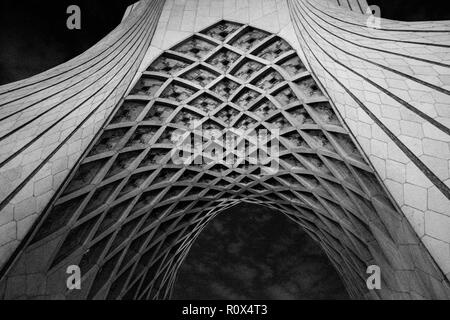 Iran, Tehran - July 19, 2018. The Azadi Tower in Tehran City is also known as the Freedom or Liberty Tower. (Photo credit: Gonzales Photo - Malthe Ivarsson). Stock Photo