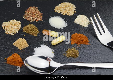 Big Business with dietary supplements Stock Photo