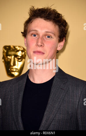 George MacKay attending the BAFTA Breakthrough Brits 2018 celebration event, London Stock Photo