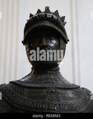 Leopold II, Duke of Austria (1328-1344). Statue, 1819. Artists: Kolderer and Magt. Cenotasph of Maximilian I. Innsbruck. Austria. Stock Photo