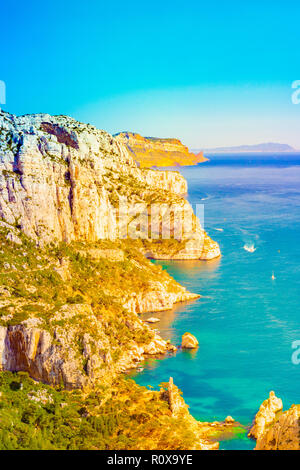 Calanque at les Calanques national park in France Stock Photo