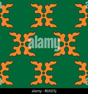 The Moroccan mural decorative design art symbol Stock Vector