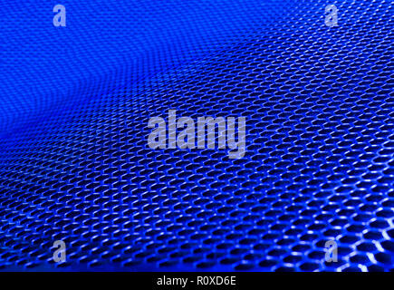 Speaker grille texture. Blue audio speaker texture abstract background.. Stock Photo
