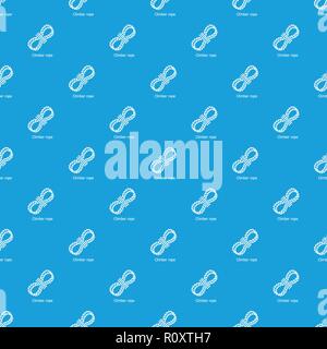 Climber rope pattern vector seamless blue Stock Vector