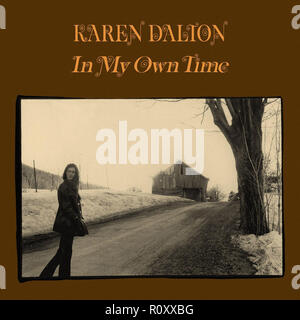 KAREN DALTON - IN MY OWN TIME - Vintage cover album Stock Photo