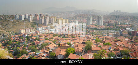 Panoramic View of Ankara - Turkey Stock Photo
