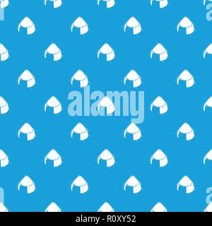 Conic tent pattern vector seamless blue Stock Vector