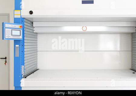 Automated Retrieval Storage System in Warehouse Stock Photo