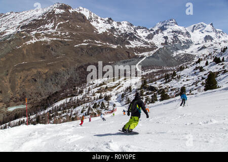 Matterhorn Skiing Area Stock Photo