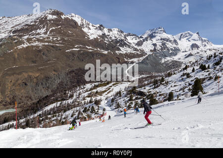 Matterhorn Skiing Area Stock Photo