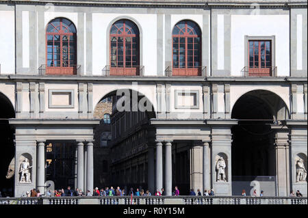 The Uffizi Gallery in Florence Stock Photo