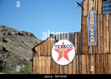 Nelson Nevada tourist attraction ghost town mining Stock Photo