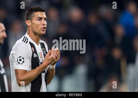 Turin, Italy. 7th Nov 2018. Cristiano Ronaldo dos Santos Aveiro (Juventus) during the Uefa ' Champions League ' Group Stage H, match between Juventus 1-2 Manchester Utd at Allianz Stadium on November 07, 2018 in Torino, Italy. Credit: Aflo Co. Ltd./Alamy Live News Stock Photo