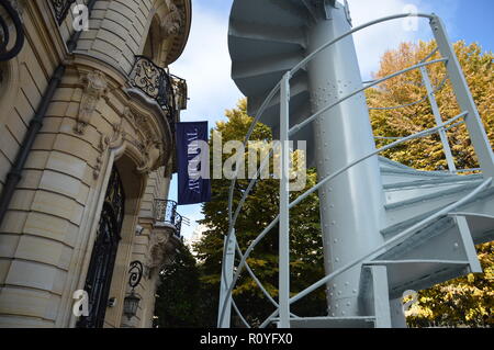 Paris, France. 8th Nov 2018. Stairs of the Eiffel are on sale at Art Curial on the Champs-Elysees, Paris, France.8 November 2018.   ALPHACIT NEWIM / Alamy Live News Stock Photo