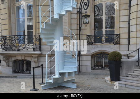 Paris, France. 8th Nov 2018. Stairs of the Eiffel are on sale at Art Curial on the Champs-Elysees, Paris, France.8 November 2018.   ALPHACIT NEWIM / Alamy Live News Stock Photo