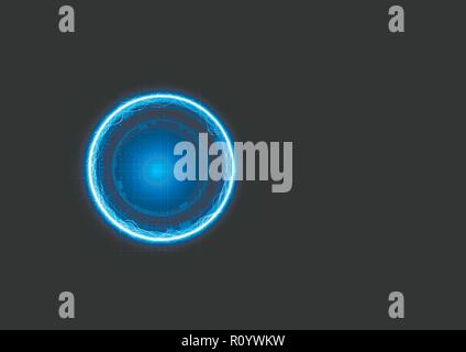 Technological future connection platform modern abstract background vector design Stock Vector