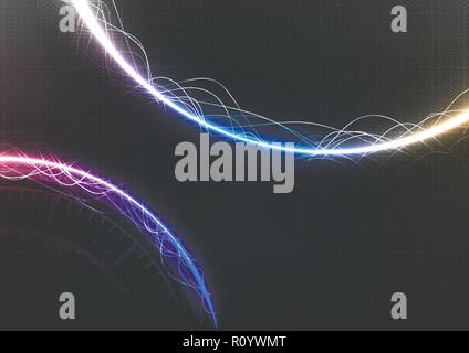 Technological future generation connection platform system background vector design Stock Vector