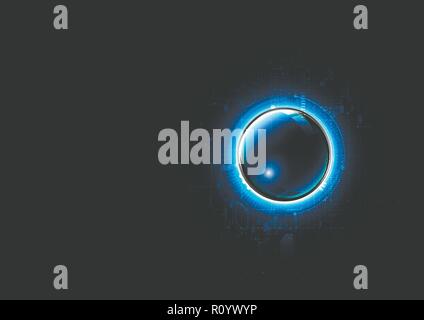 Technological intelligent electronic circuit system abstract background vector design Stock Vector