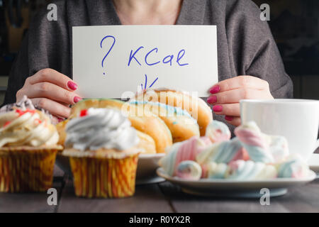 Many sweets and donuts, breakfst with coffee Stock Photo