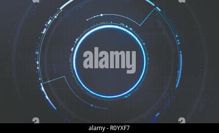 Technological future interface hud platform abstract background template vector design Stock Vector