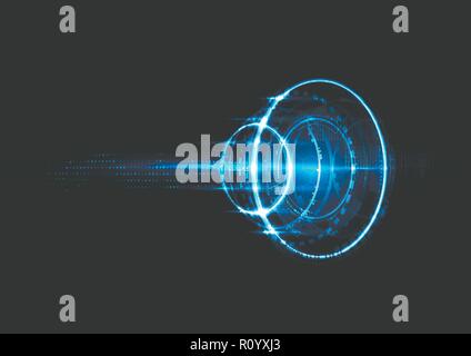 Technological future worldwide system abstract background template vector design Stock Vector
