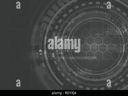 Technological interface access encryption platform abstract background template vector design Stock Vector