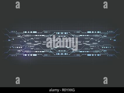 Technological interface access interior system platform abstract background vector design Stock Vector
