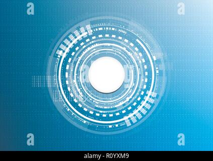 Technological interface connection platform abstract background vector design Stock Vector