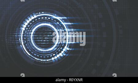 Technological interface future system communication abstract background template vector design Stock Vector