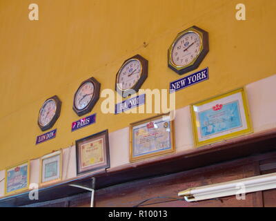 French Colonial Style Railway Station in Da Lat City. Travel in Vietnam in 2012, 5th December Stock Photo