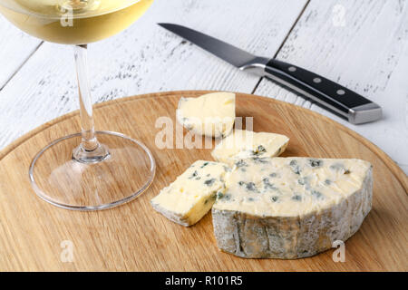 Close up view of dorblu cheese Stock Photo