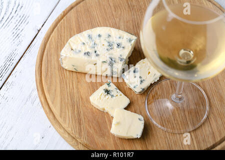 Close up view of dorblu cheese Stock Photo