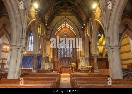 LONDON, GREAT BRITAIN - SEPTEMBER 17, 2017: The nave of chruch St. Simon Zelotes. Stock Photo