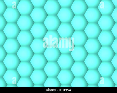 Abstract background, gradient geometric motion green hexagons pattern Stock Photo